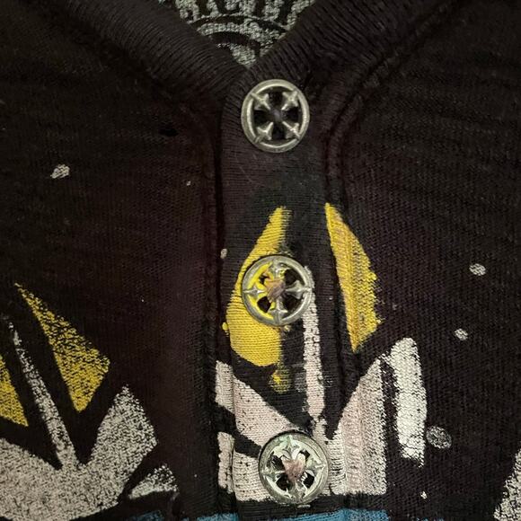 Affliction American Customs Motor Co Skull Long Sleeve T-Shirt size Medium - Picture 10 of 12